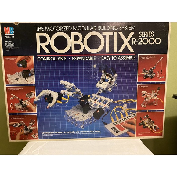 Vintage 1985, Robotix Series R-2000 by Milton Bradley - Picture 1 of 12